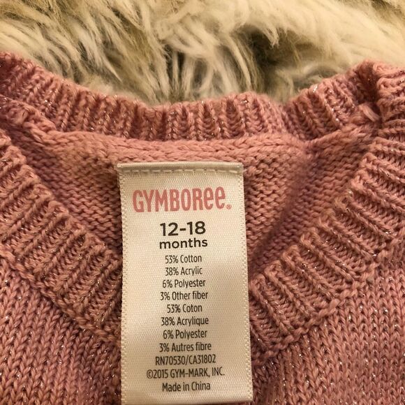 Gymboree 12-18 mos swing hem sparkly knit cardigan - Picture 4 of 4